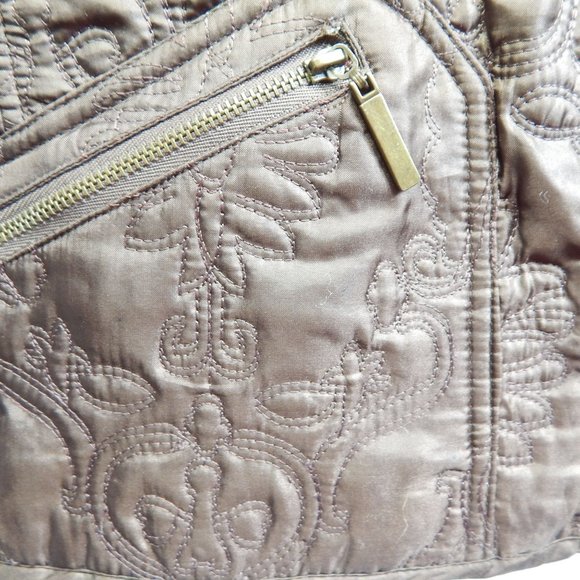 Chico's Womens Brown and Red Reversible Embroidered Zip Up Coat Size 0 - Picture 2 of 9